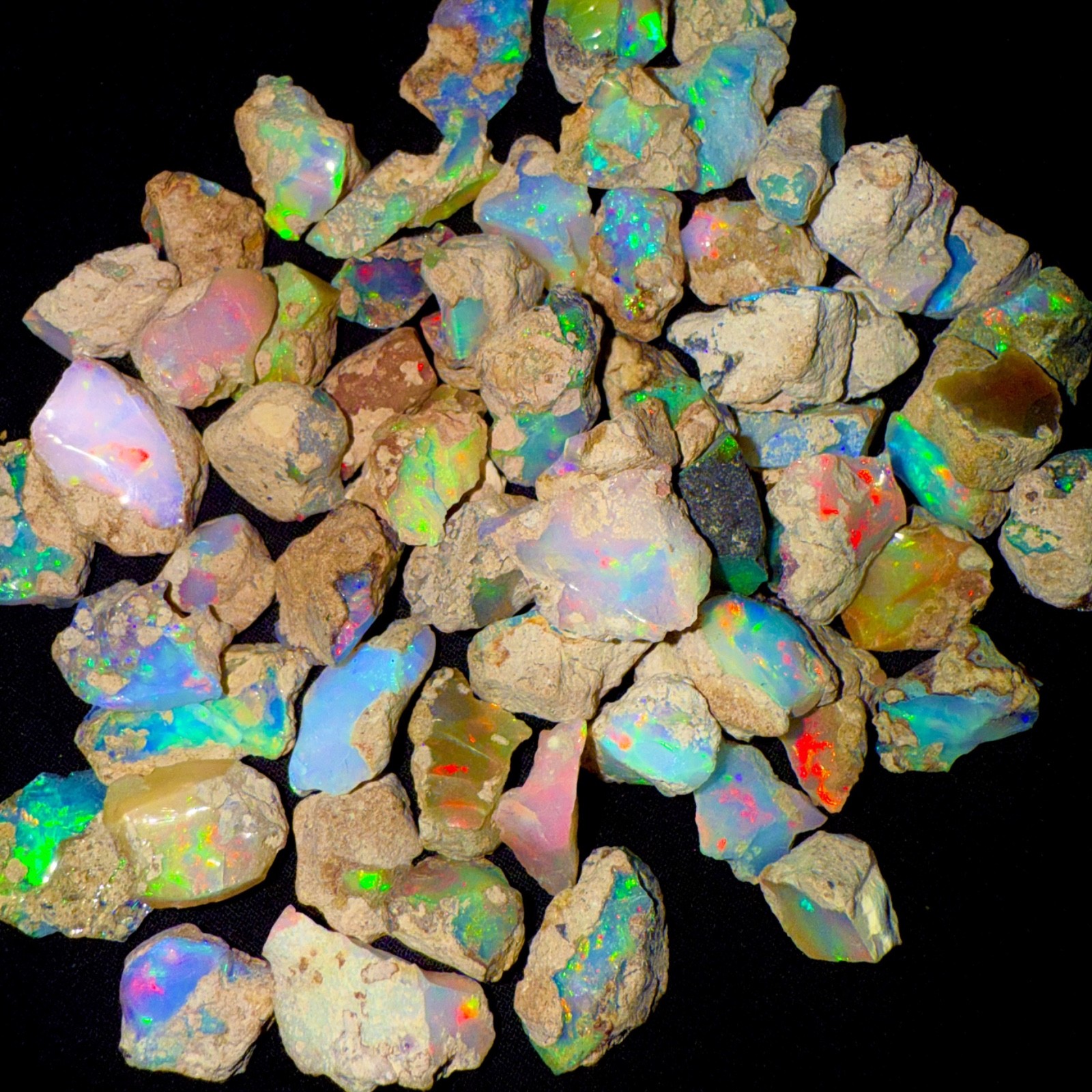 Opal Rough Lot 20 Pieces AAA cut grade rough Natural Ethiopian Welo Dry Opal Raw