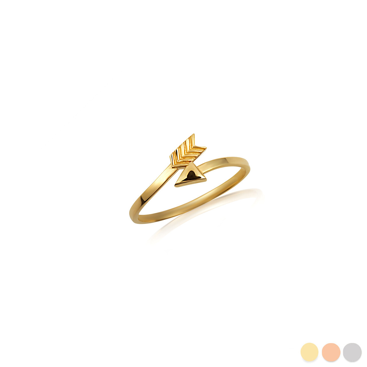 Gold Arrow Head Toe Ring (Available in Yellow/Rose/White Gold)