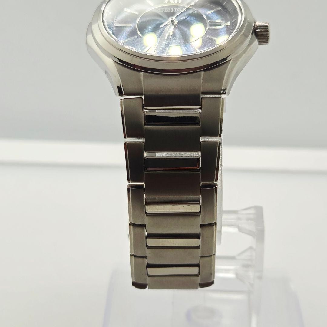 SEIKO V147-0AC0 Titanium Black Dial Date Working Condition