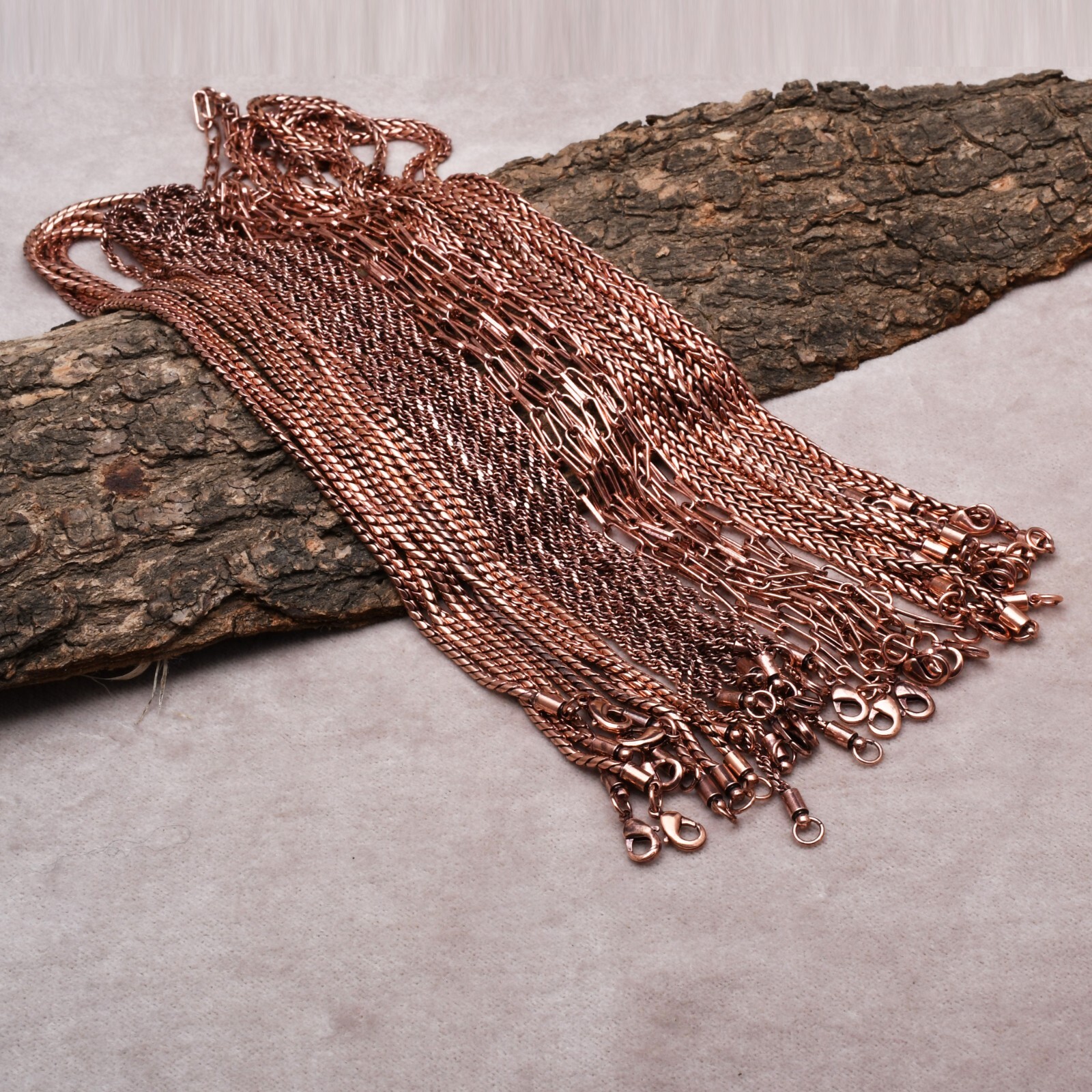 Pure Copper Rope Chain Handmad jewelry 100% Oxidized Copper Chain Necklace RJ-03