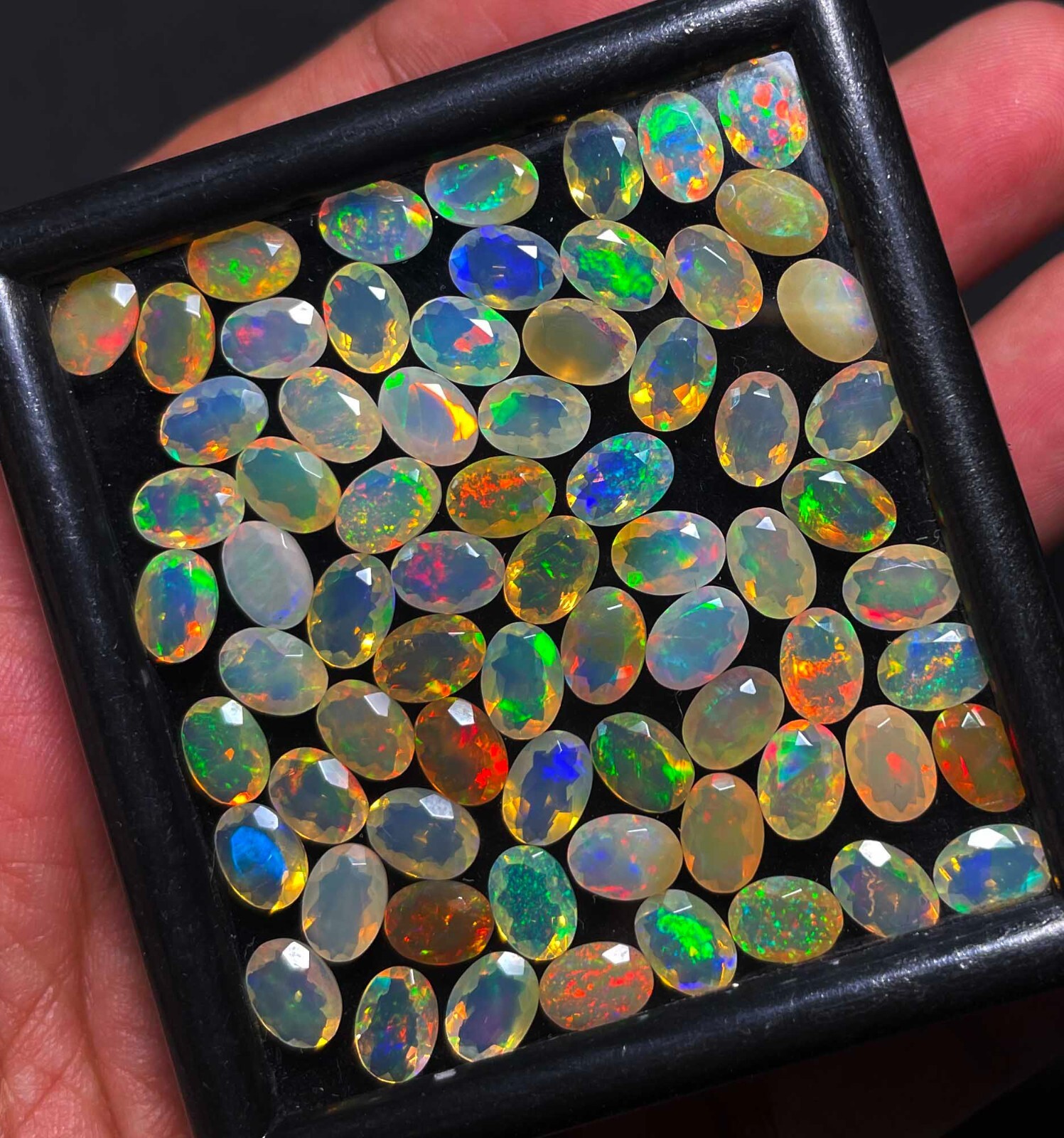 Natural AAA Quality Ethiopian Opal Oval Cut Loose Gemstone 21 Pcs 5×7 MM 10 CT