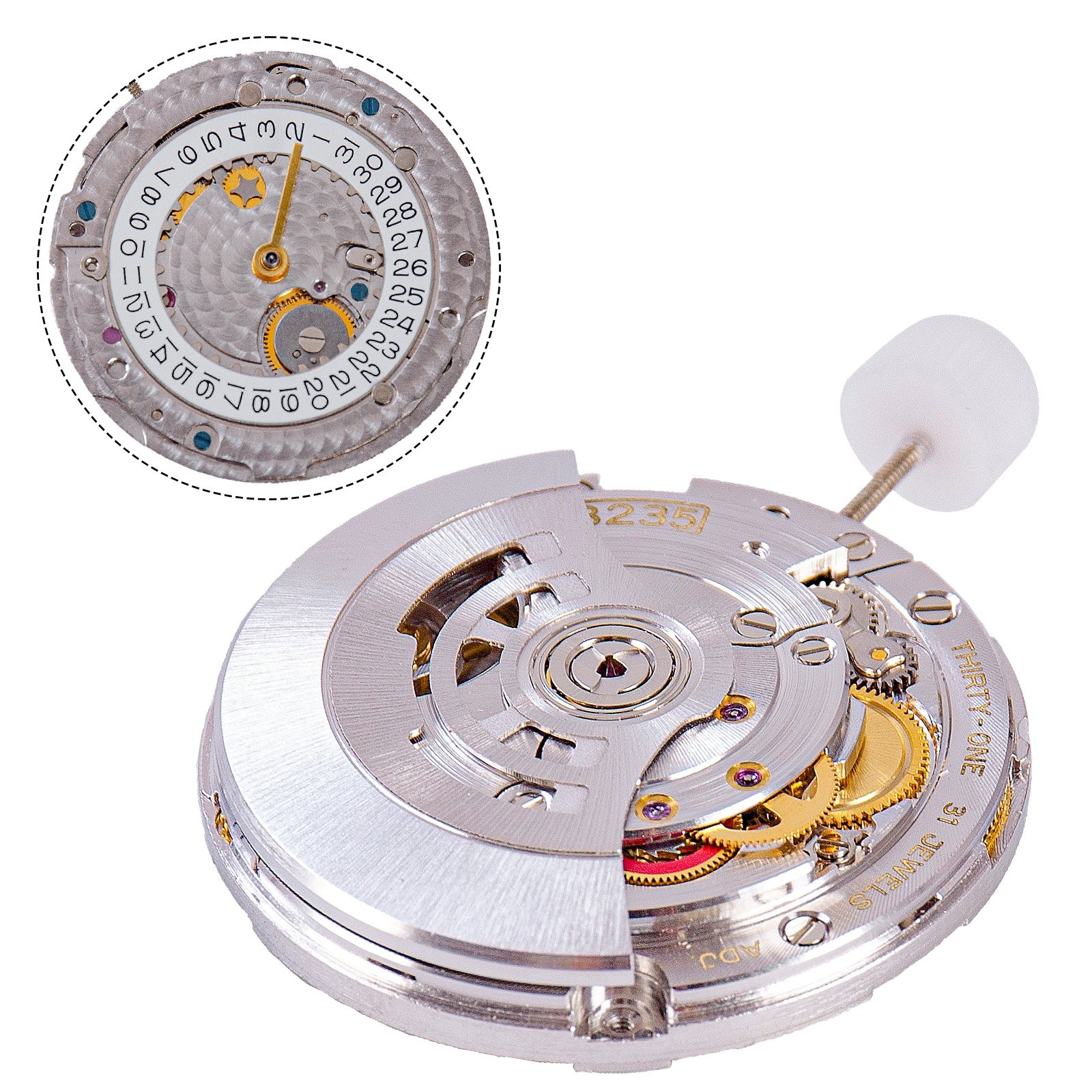 Automatic Mechanical Movement Small date Disc VR-3235 Modified Fit Sub Series