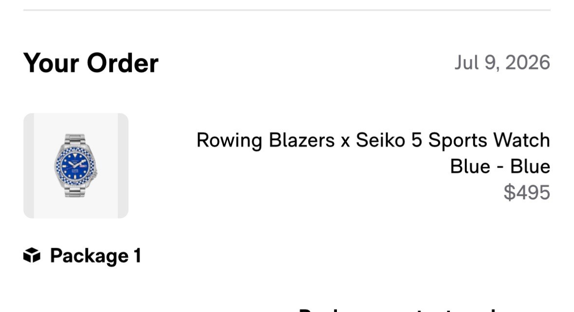 Seiko 5 x Rowing Blazers x Wind Vintage 2026 Limited Edition – Blue – 42mm