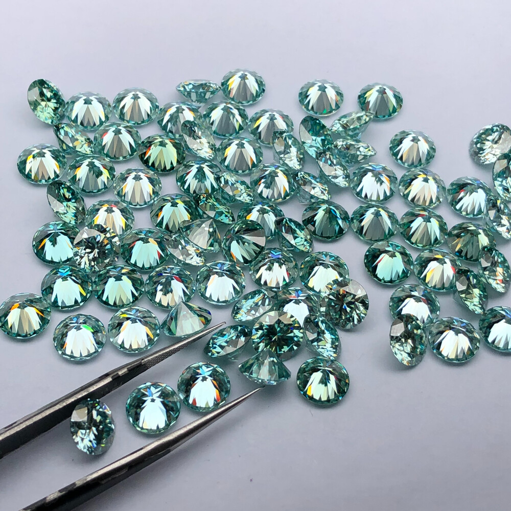Excellent D Color VVS1 Round Cut Moissanite Loose Gemstones with GRA Certificate