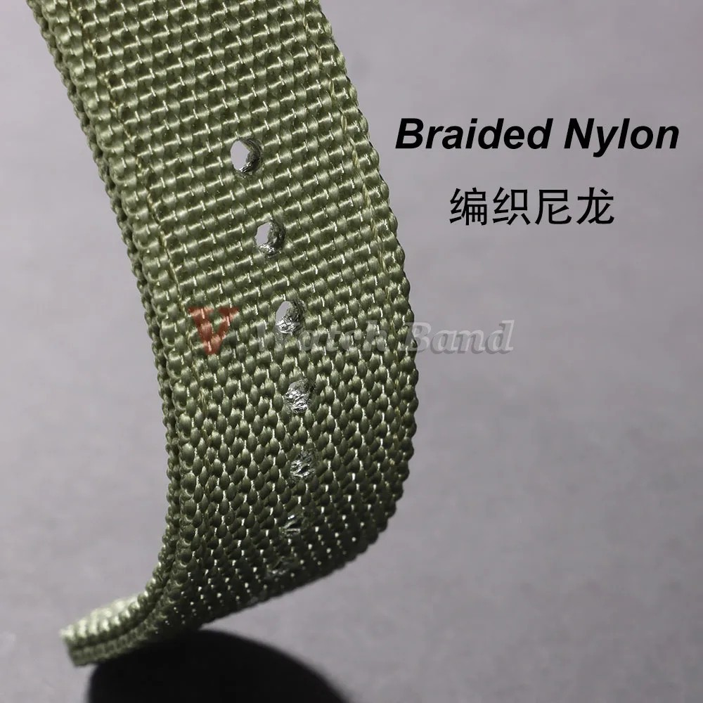 18mm 20mm 22mm 24mm Military Canvas Nylon Wrist Watch Band Strap Bracelet Sport