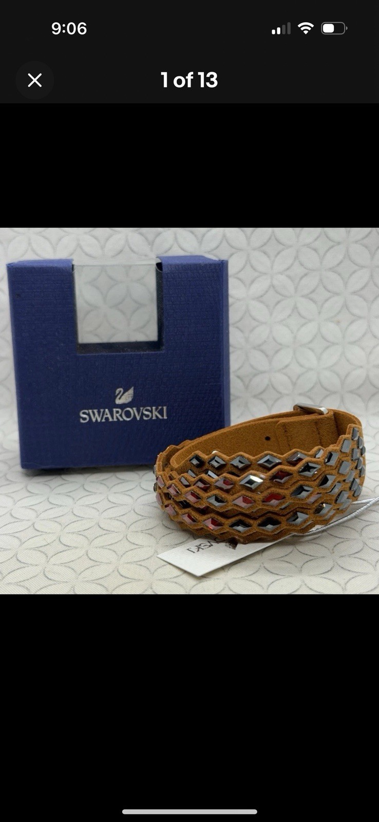 Authentic Swarovski Power Collection Camel & Multicolor Crystal Bracelet 5572734