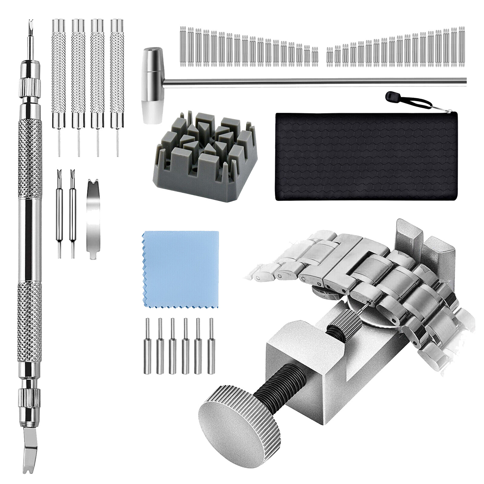 Adjustment Watch Band Strap Bracelet Link Pin Remover Repair Resizing Tool Kits