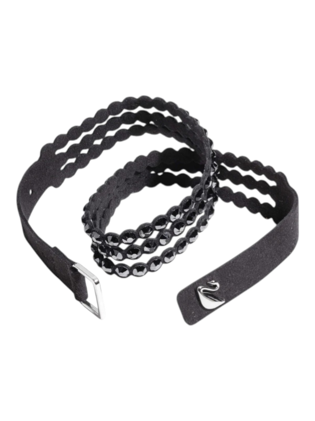 Swarovski 5515988 Power Collection Black Crystal Wrap Bracelet MSRP $79