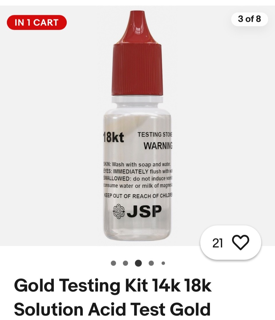 Gold Testing Kit 14k 18k Solution Acid Test Gold Authenticity Tester JSP GTE
