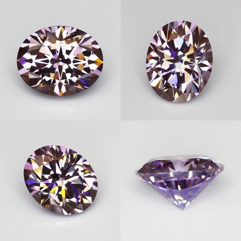 Wholesale Light Purple Multiple Shapes 0.5-3ct Moissanite Loose for Jewelry