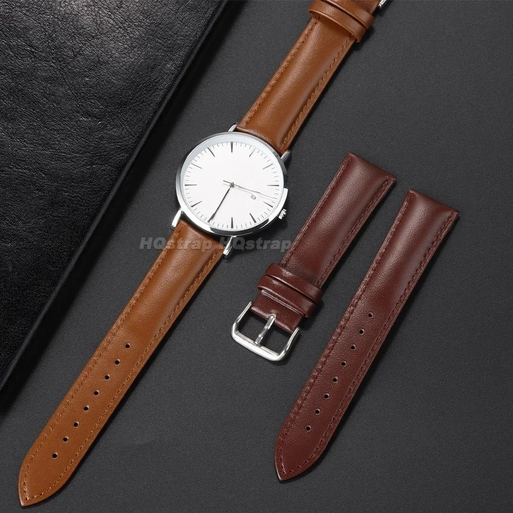Leather Watch Strap 12mm to 24mm Genuine Replacement Soft Bracelet Watch Band