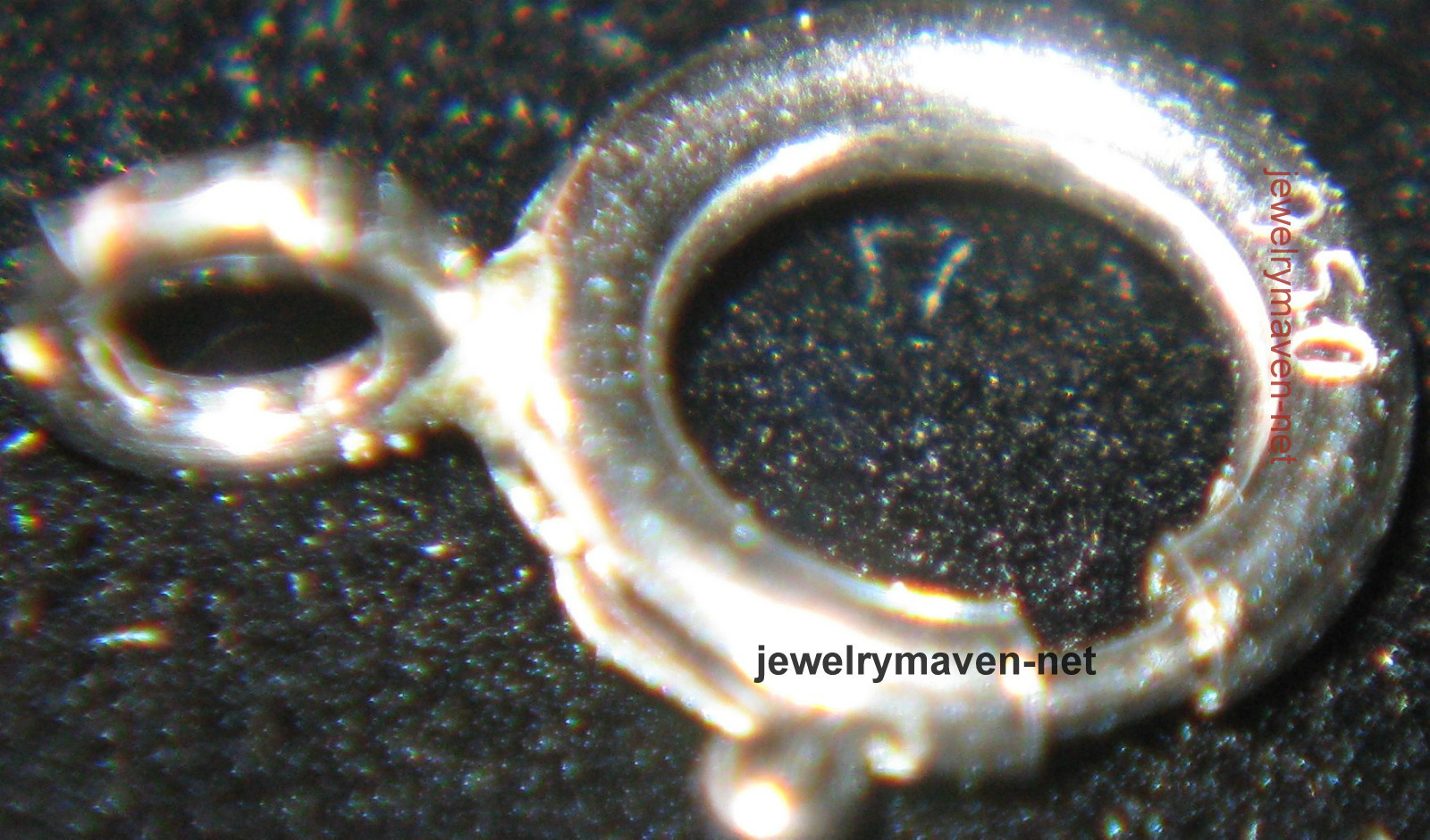 5mm SOLID PLATINUM 950 Spring Ring Clasp OPEN Ring JewelryMaven ITALY