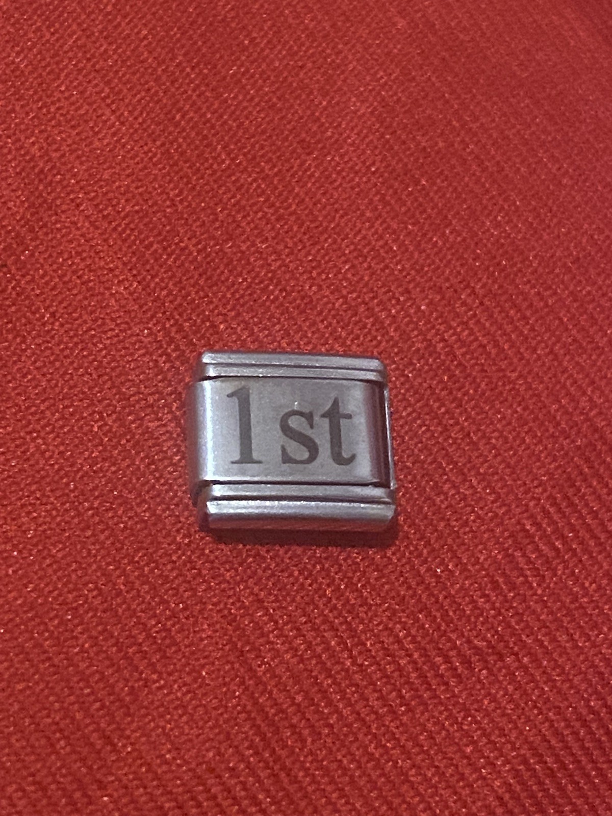 New 1st of The Month Silver Italian Charm Fits All 9mm Classic Bracelet