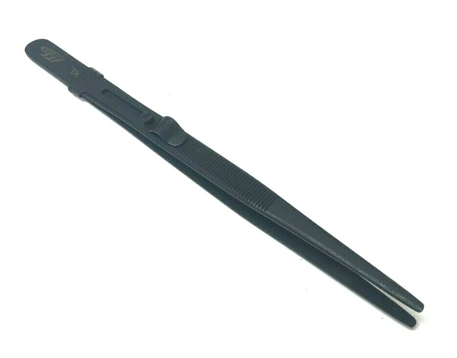 Black Diamond Tweezers XXL Large Blunt Tip Slide Locking Jewelry Gemstones Beads