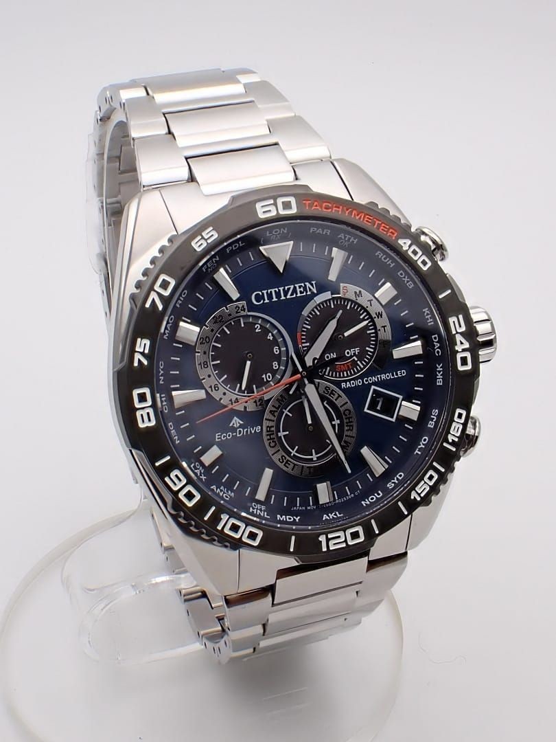CITIZEN PROMASTER LAND Eco Drive radio clock CB5034 82L chronograph men’s watch