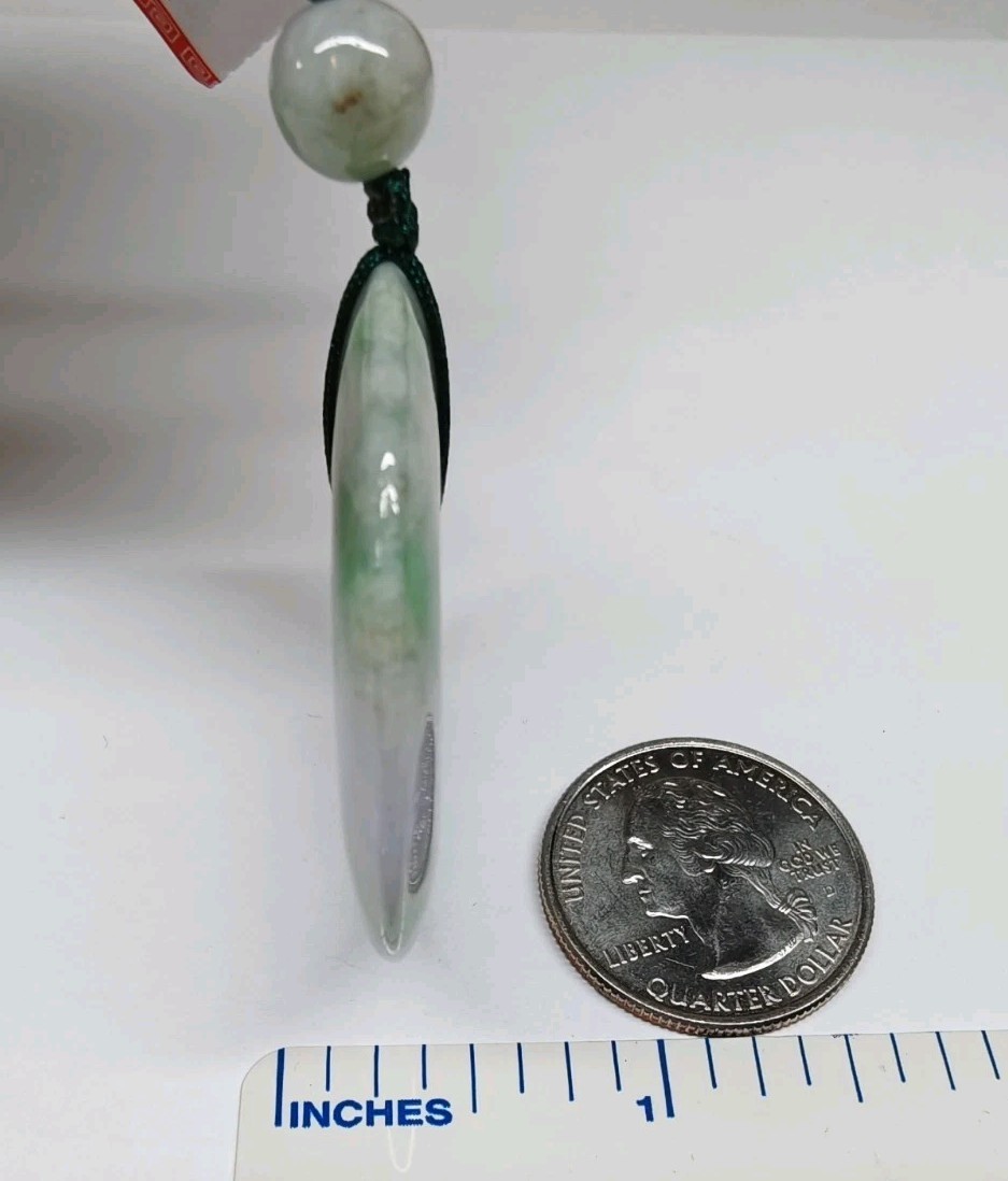 Certificated Jade Donut Pendant Green Round Circle Natural Jadeite hole玉环平安扣翡翠A货