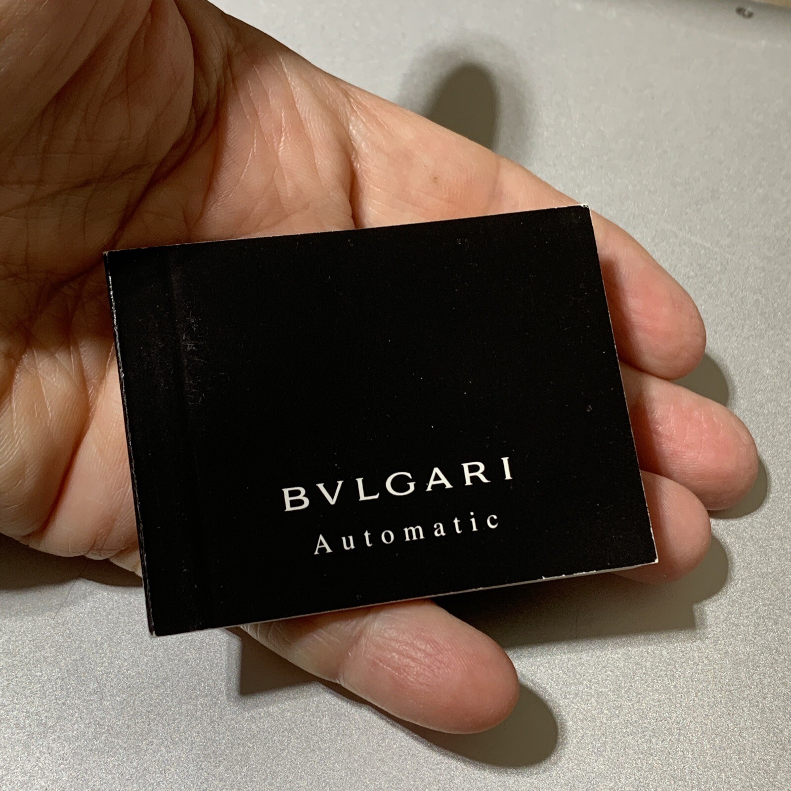 Bvlgari Automatic Watch International Warranty Guarantee Booklet Unfilled Open
