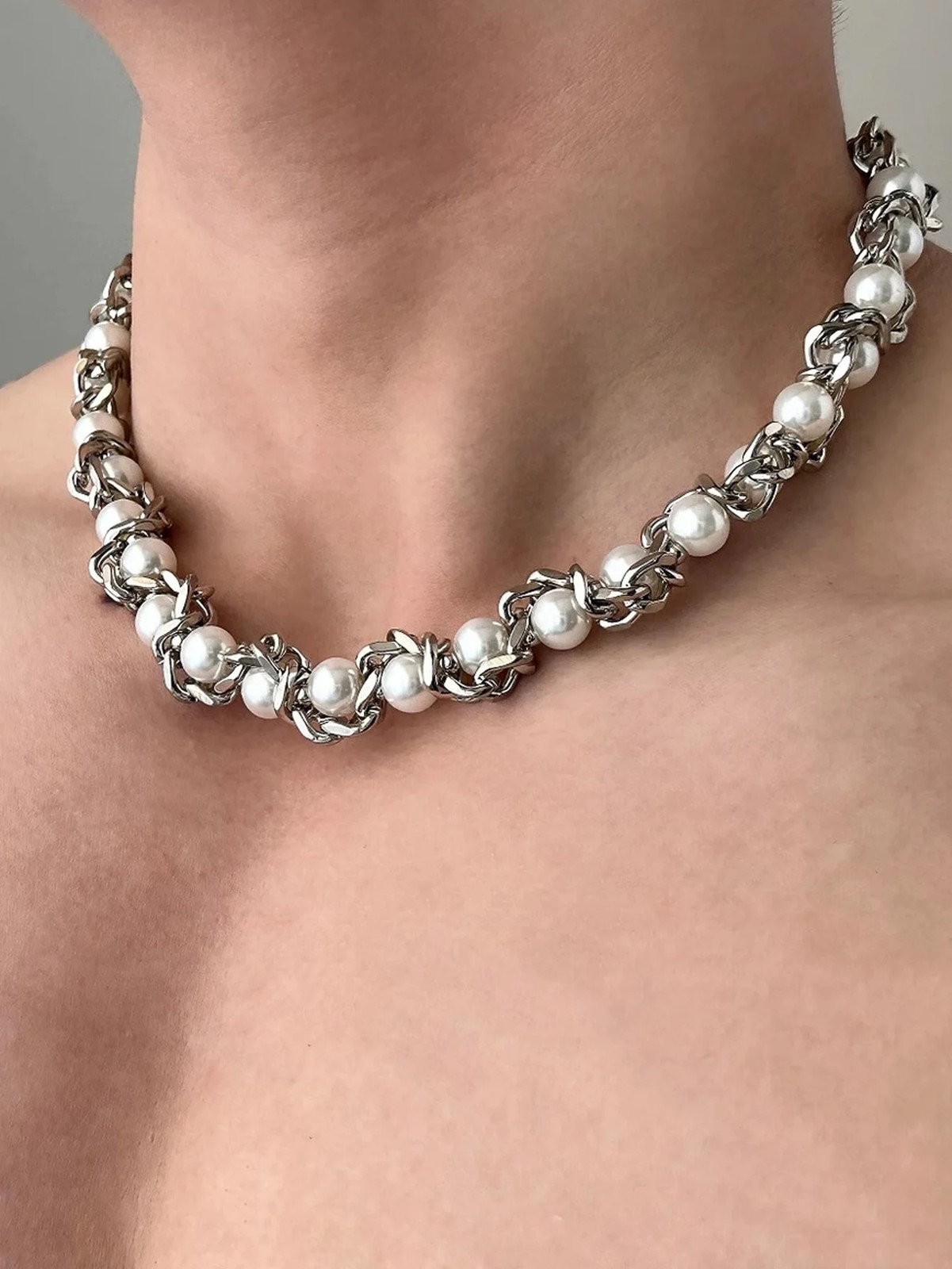 Punk Men’s Stainless Steel Thick Chain Necklace Hip Hop Party Casual Business Je