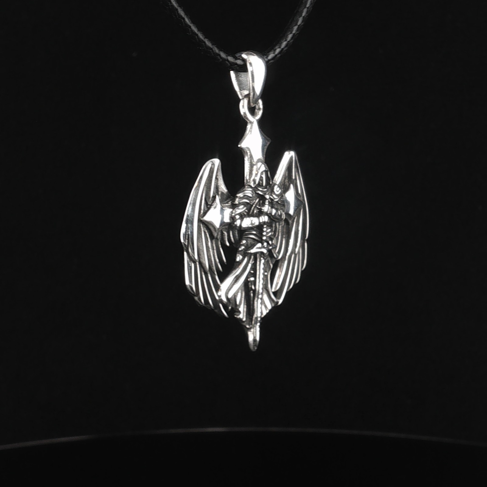 925 Sterling Silver Archangel Saint Michael the Warrior Necklace