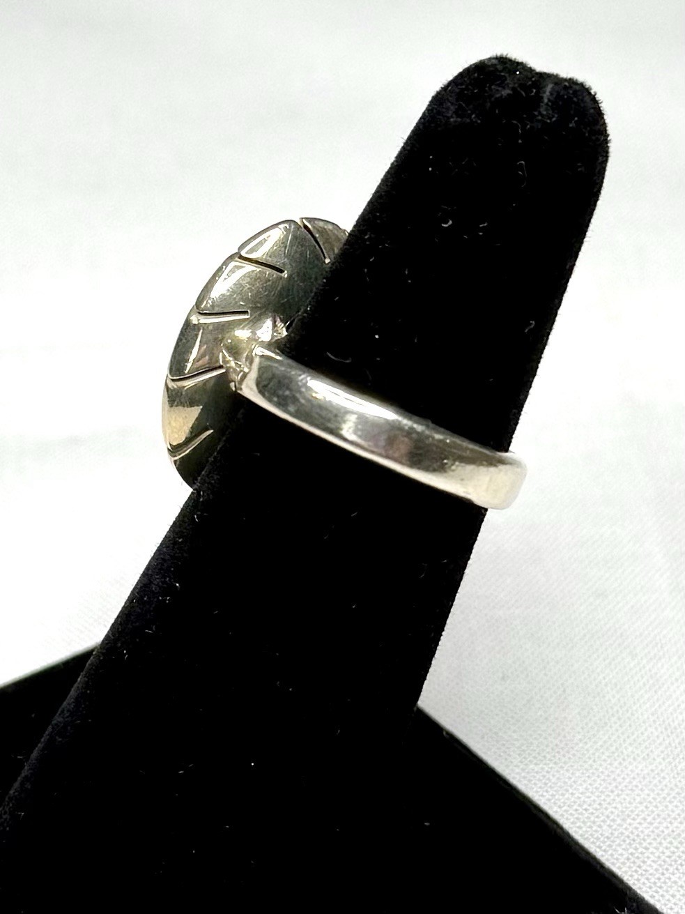 Vintage Taxco Mexico .925 Sterling Silver Lapis Lazuli Ring Size 7.5 Signed CII