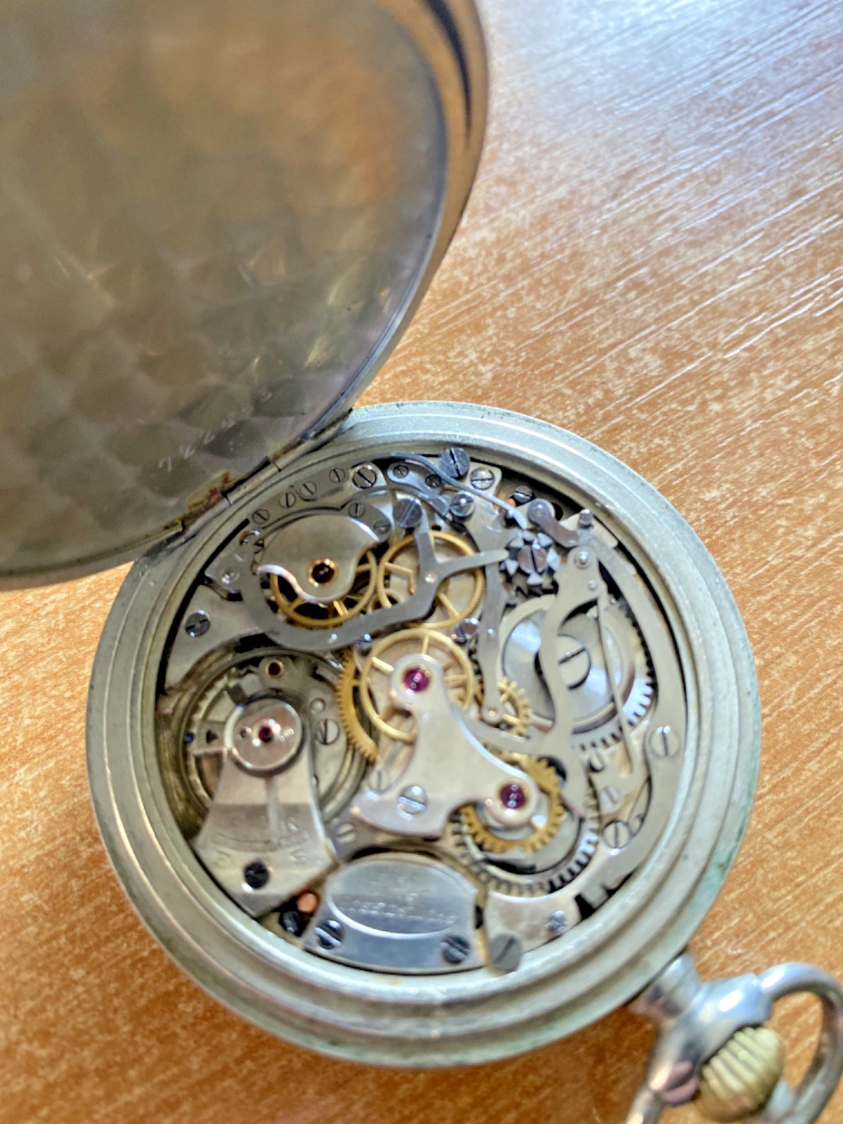 Excelsior Park chronograph Oska Prima enamel dial