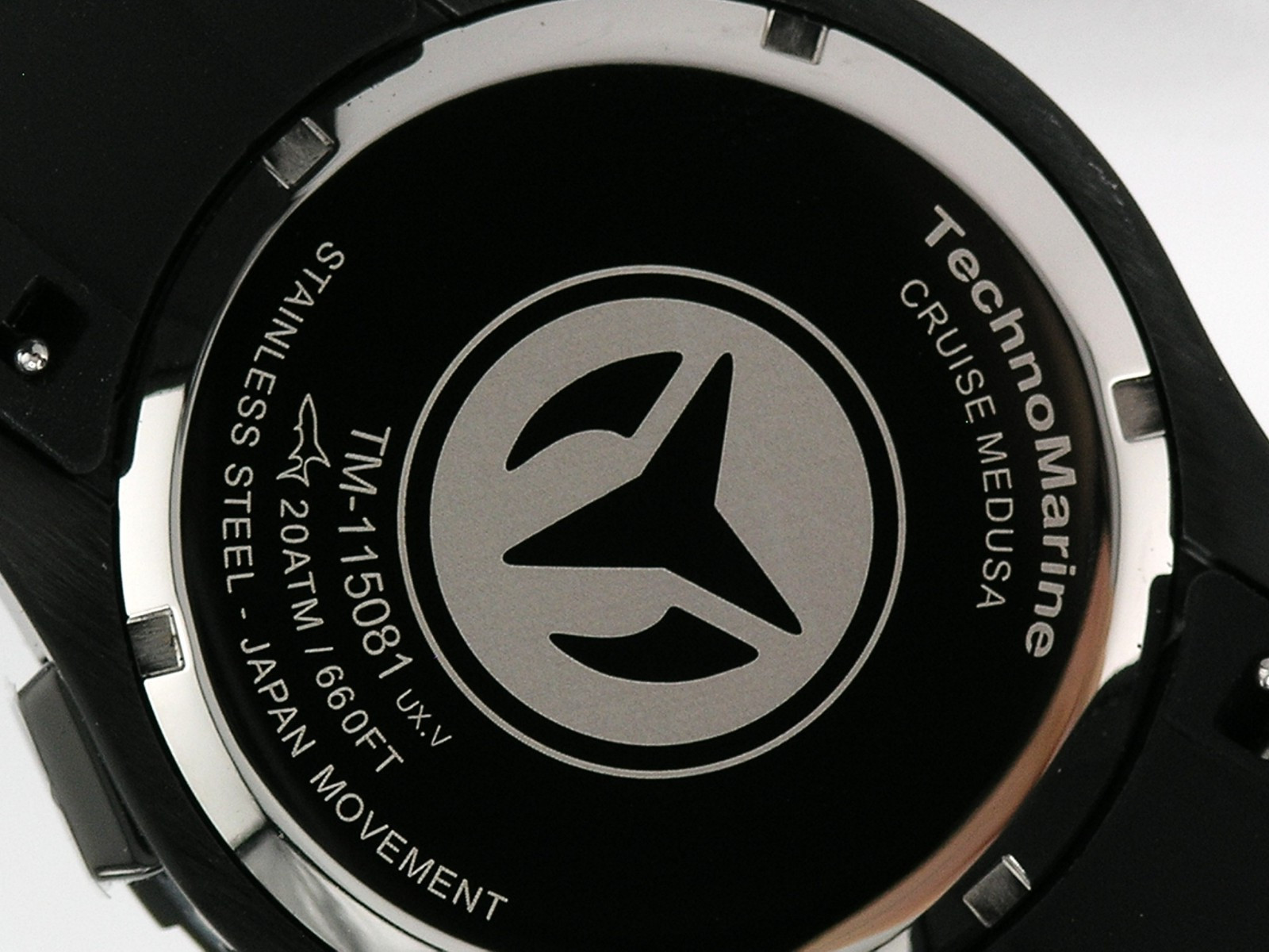NEW TECHNOMARINE TM-115081 CRUISE MEDUSA BLACK CHRONOGRAPH WATCH 44MM 200M