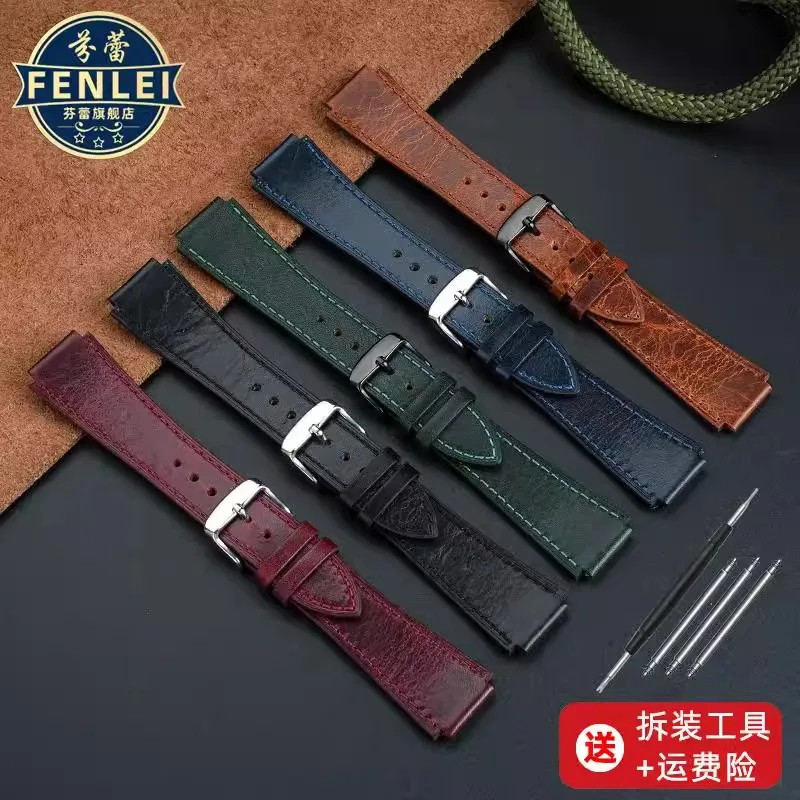 Retro Genuine Leather Watchband For Casio AE1200 AE1300 A158W/A168 W-216H Vintag