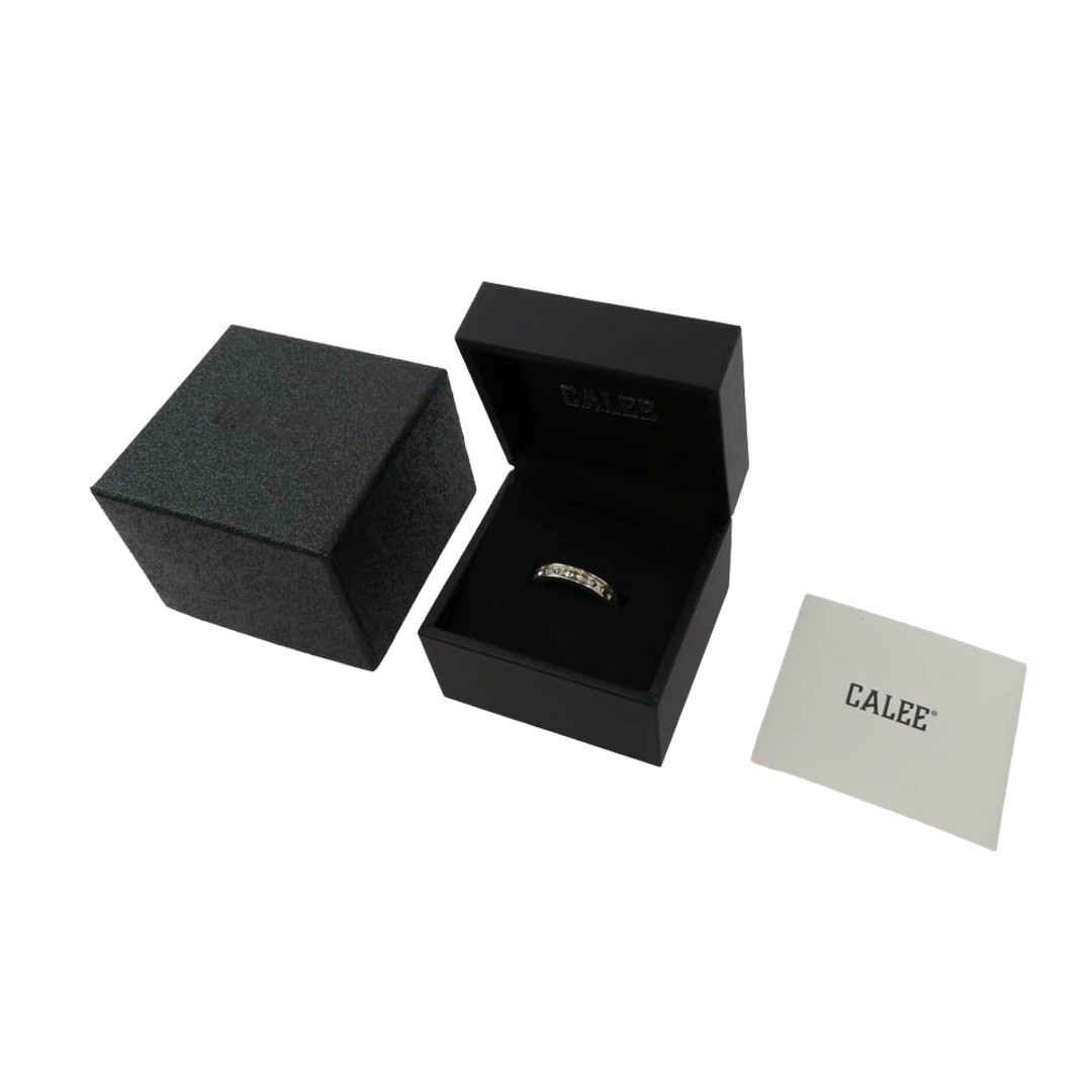 CREE Carry Cl-25aw012jw Studs Silver Narrow Ring Studded Tone Size Used LIFE-0