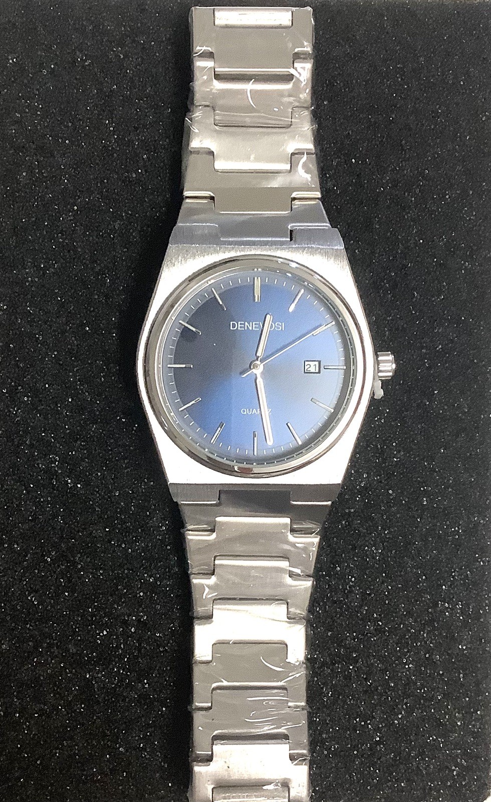 BRAND NEW MEN’S 40mm QUARTZ WATCH * BLUE DIAL * USA SELLER * FREE SHIPPING