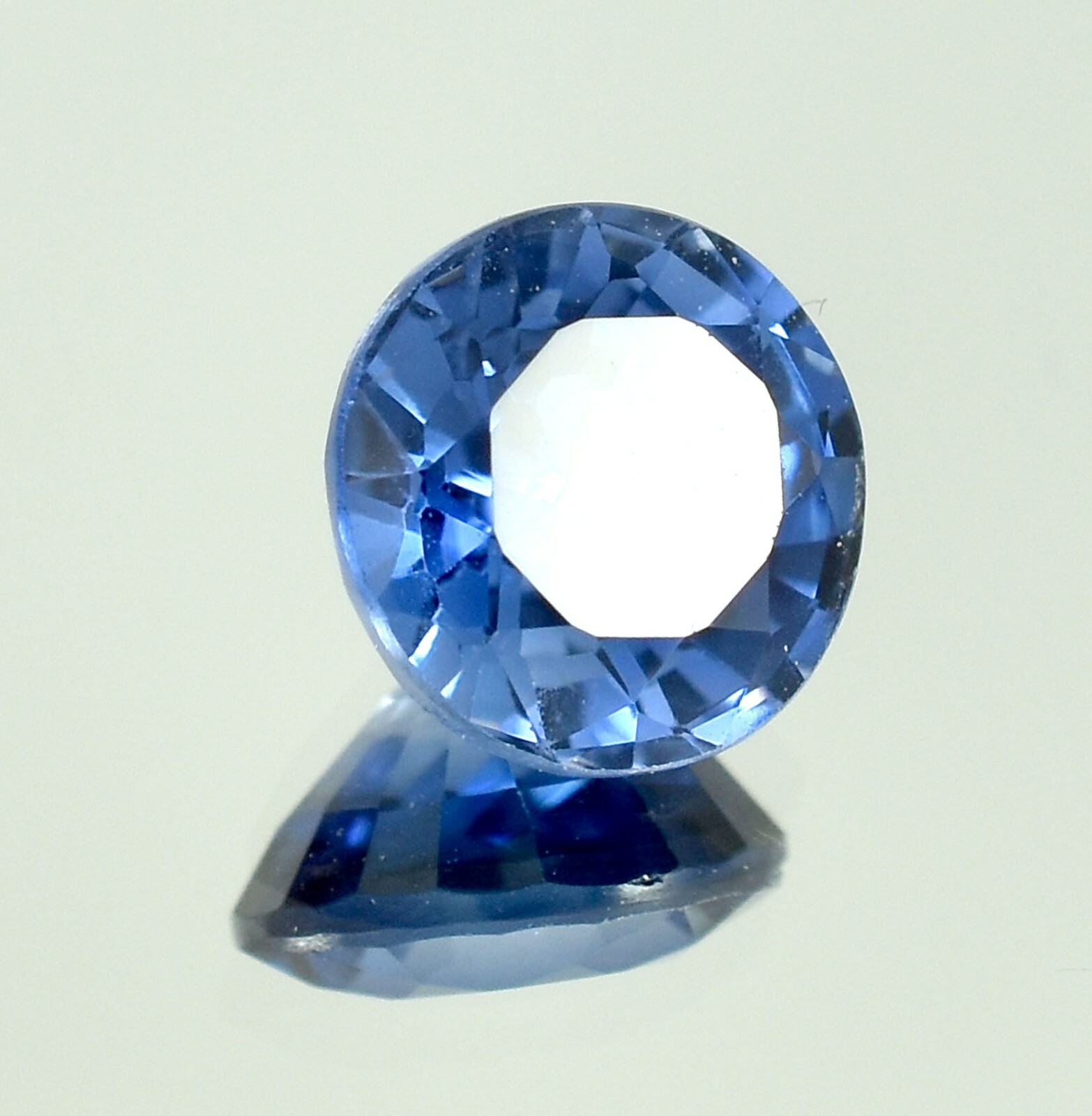 1.30Ct AAA Natural Flawless Ceylon Blue Sapphire Loose Round Gemstone Cut 6×6 MM