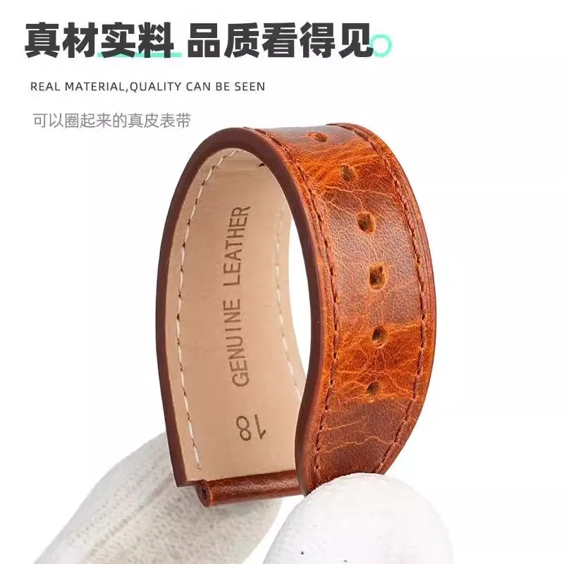 Retro Genuine Leather Watchband For Casio AE1200 AE1300 A158W/A168 W-216H Vintag