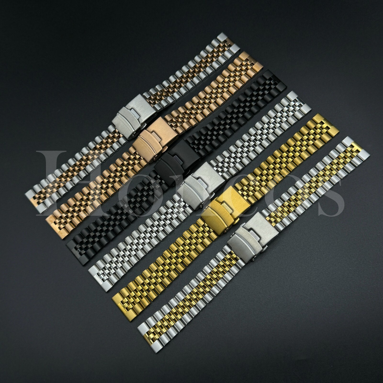 18 19 20 21 22 23 24 26 MM Replacement Jubilee Watch Band Bracelet Quick Release