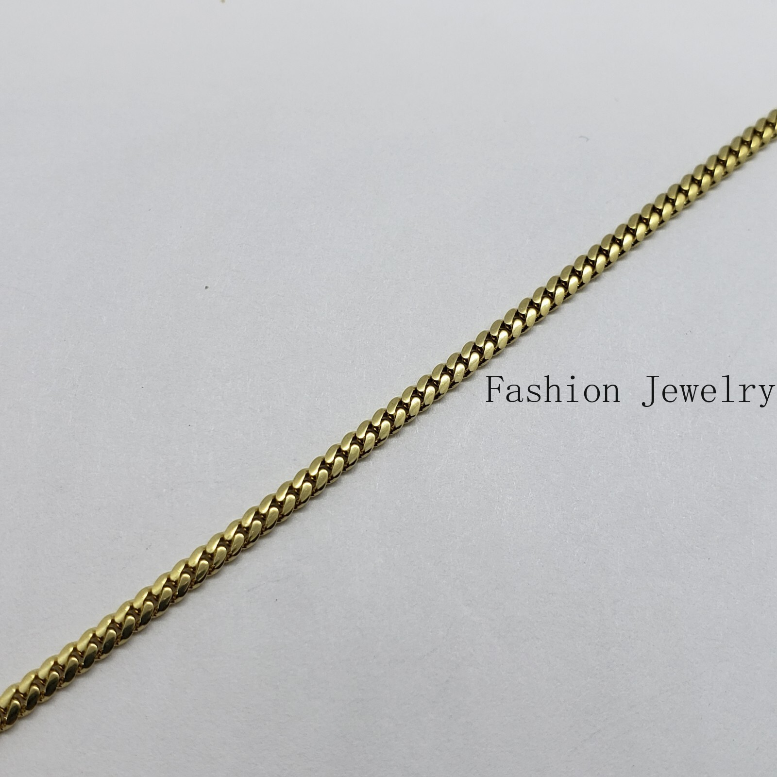 10K Solid Yellow Gold 3mm Width Miami Cuban Link Chain Necklace Unisex 18″ – 30″