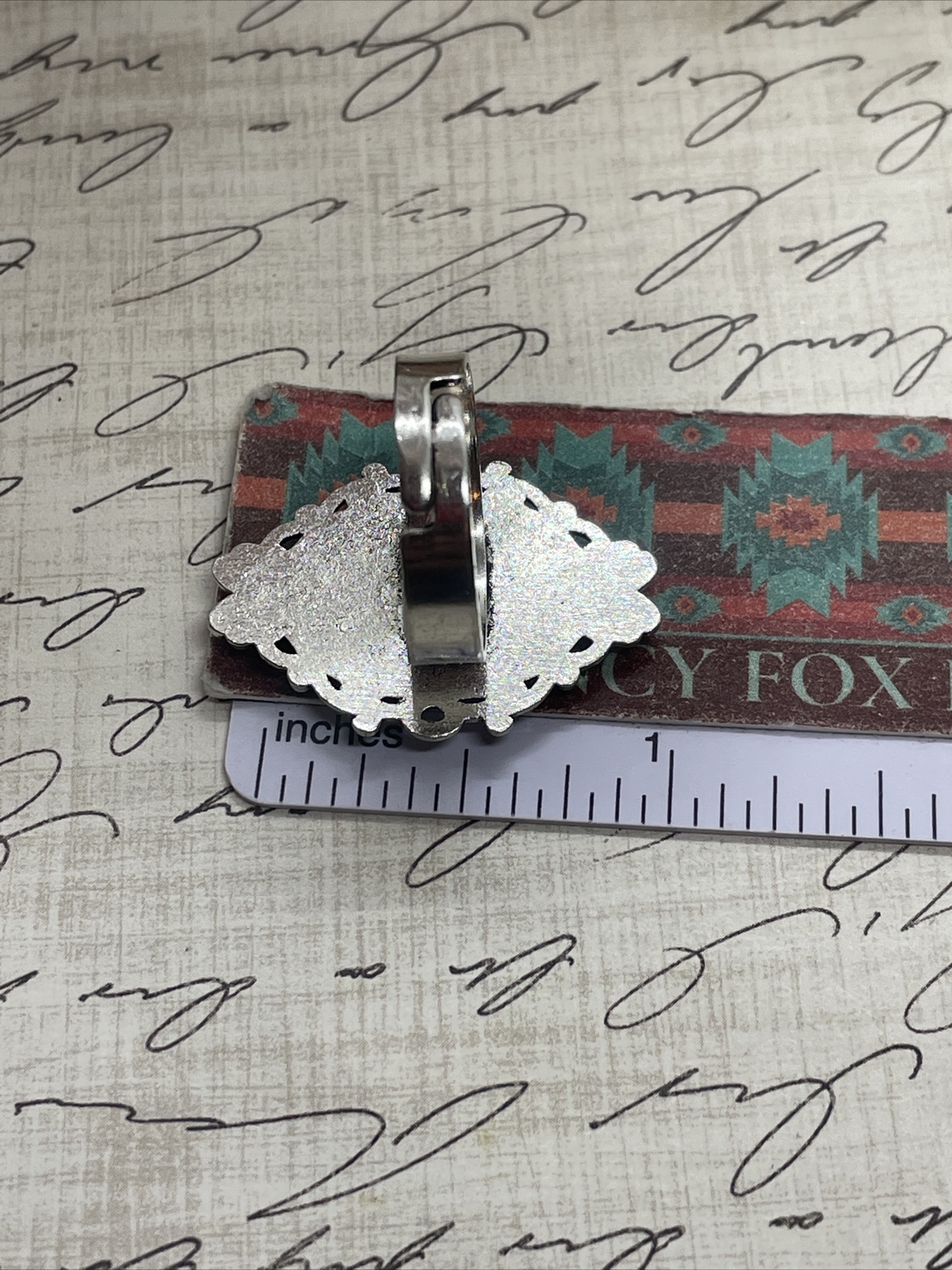 Silver Fox Family Kit Mom Nature Renaissance Gift Ring Adjustable Festival