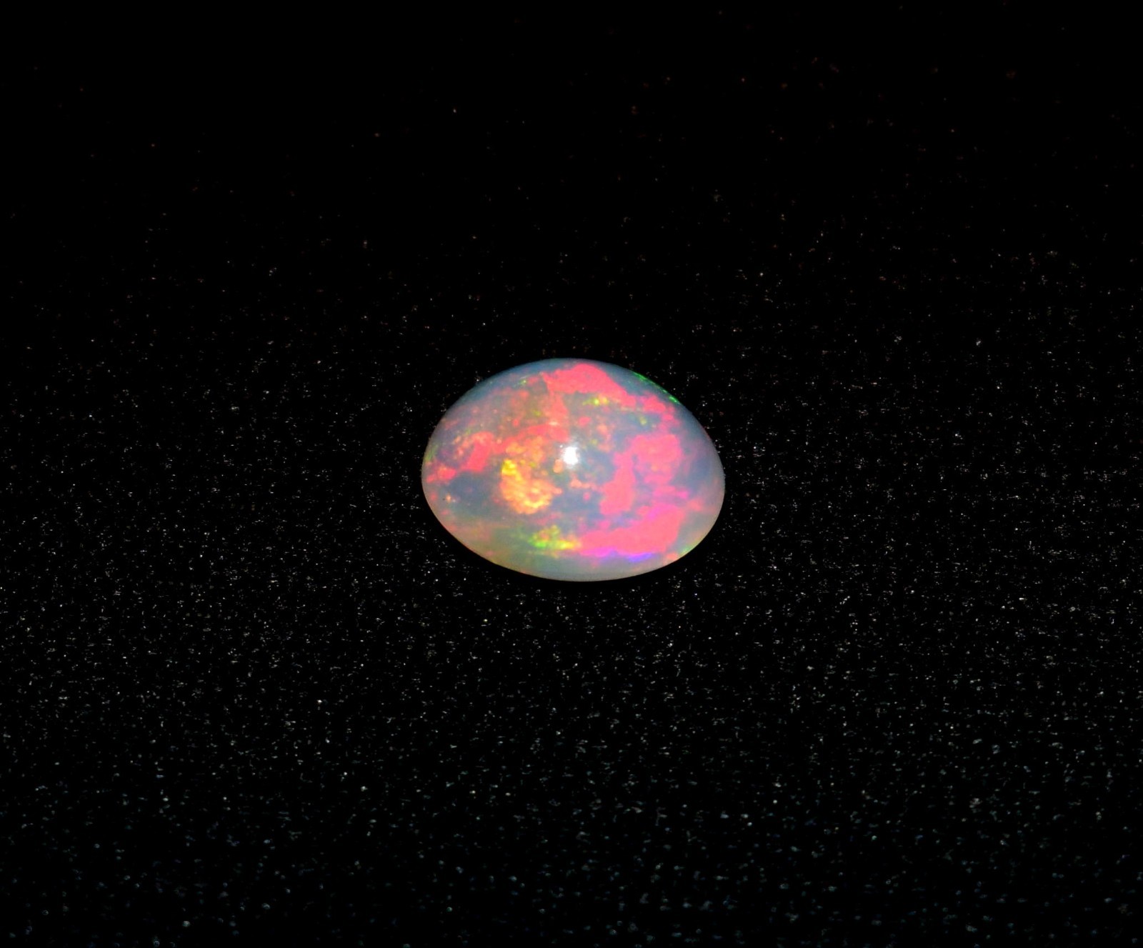 Natural Ethiopian Wello Fire Opal Cabochon Gemstone 7X9mm Loose AAA 03