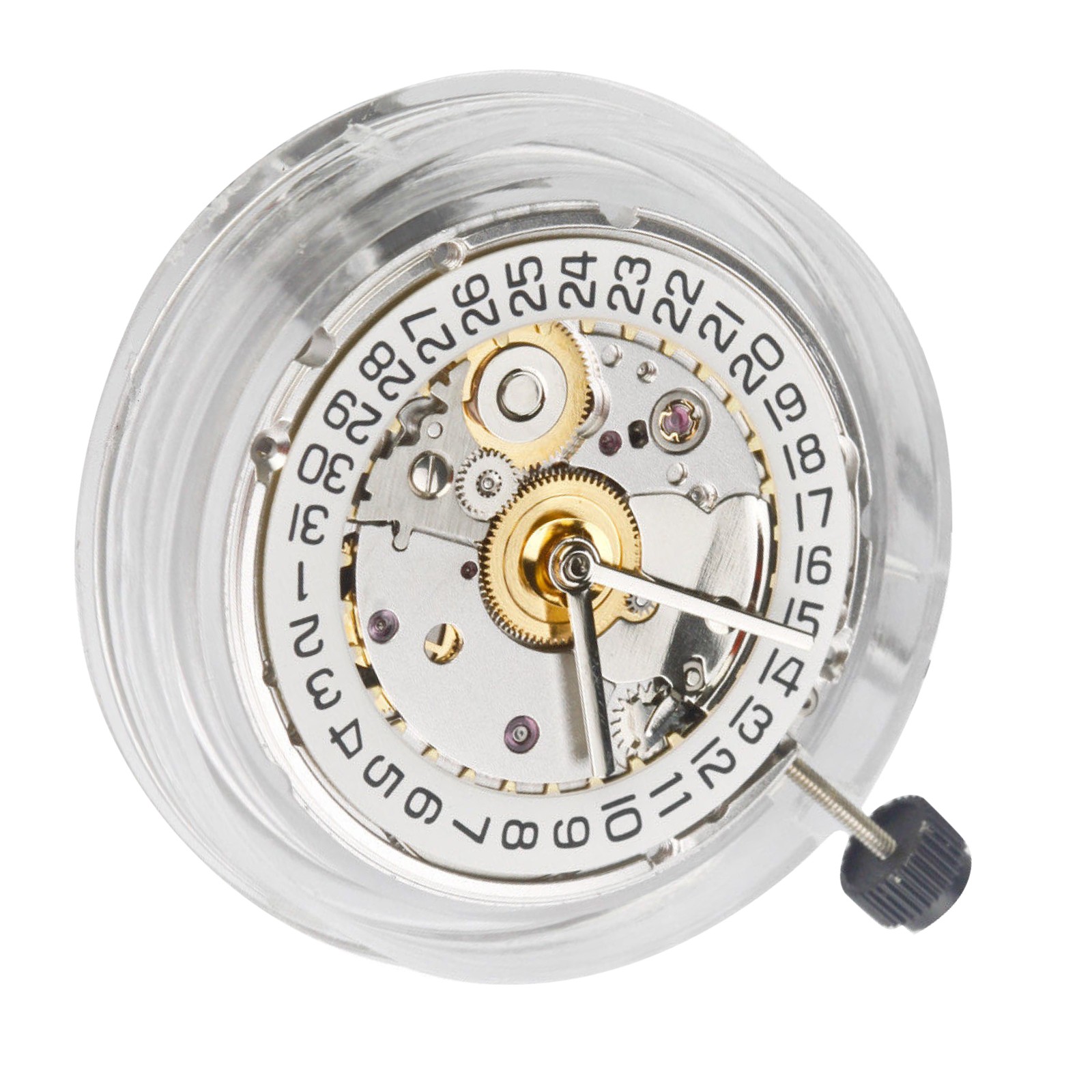 White/Gold Retro Clone 25 Jewels Automatic Watch Movement For ETA 2824 2824-2 Hu