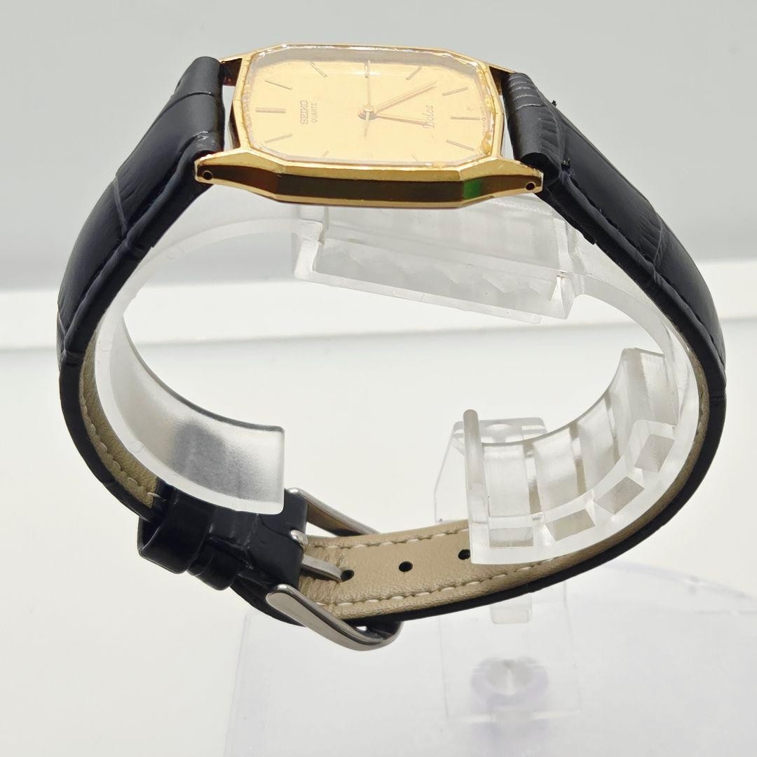 SEIKO Dolce 9531-5030 Men’s Quartz Gold Dial Ultra-Thin Octagon Dress Watch