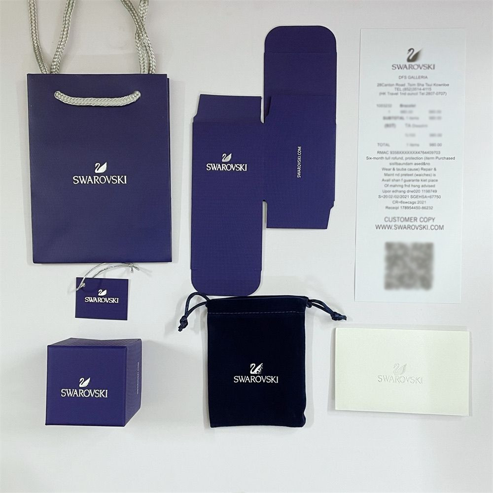 Swarovski Millenia White Large Crystal Octagon Cut Luxury Jewelry Set for Women