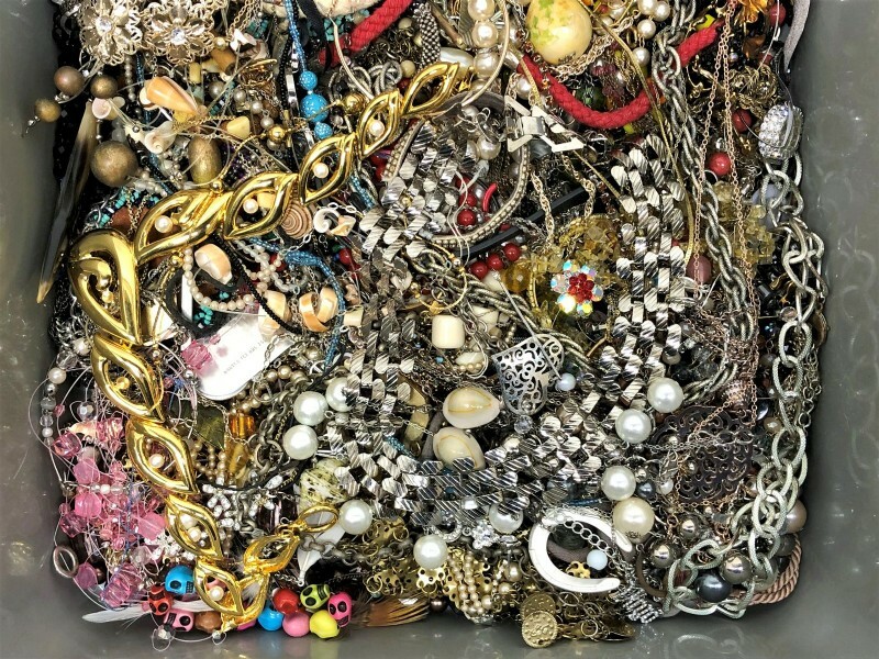 10 Lbs Pound Unsorted Tangled Jewelry Vintage Modern Lot Wear Junk TREASURE HUNT