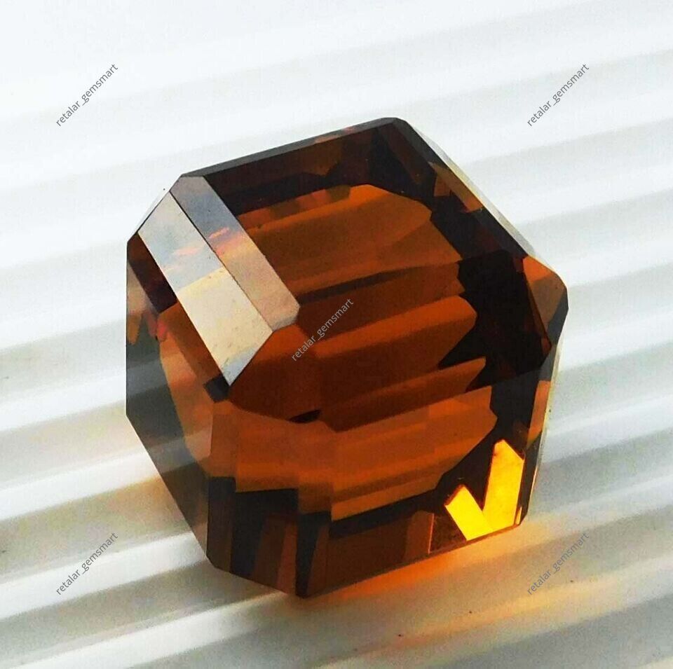 A++ Certified Padparadscha Huge Sapphire Cube Square Cut 137 Ct Loose Gemstone