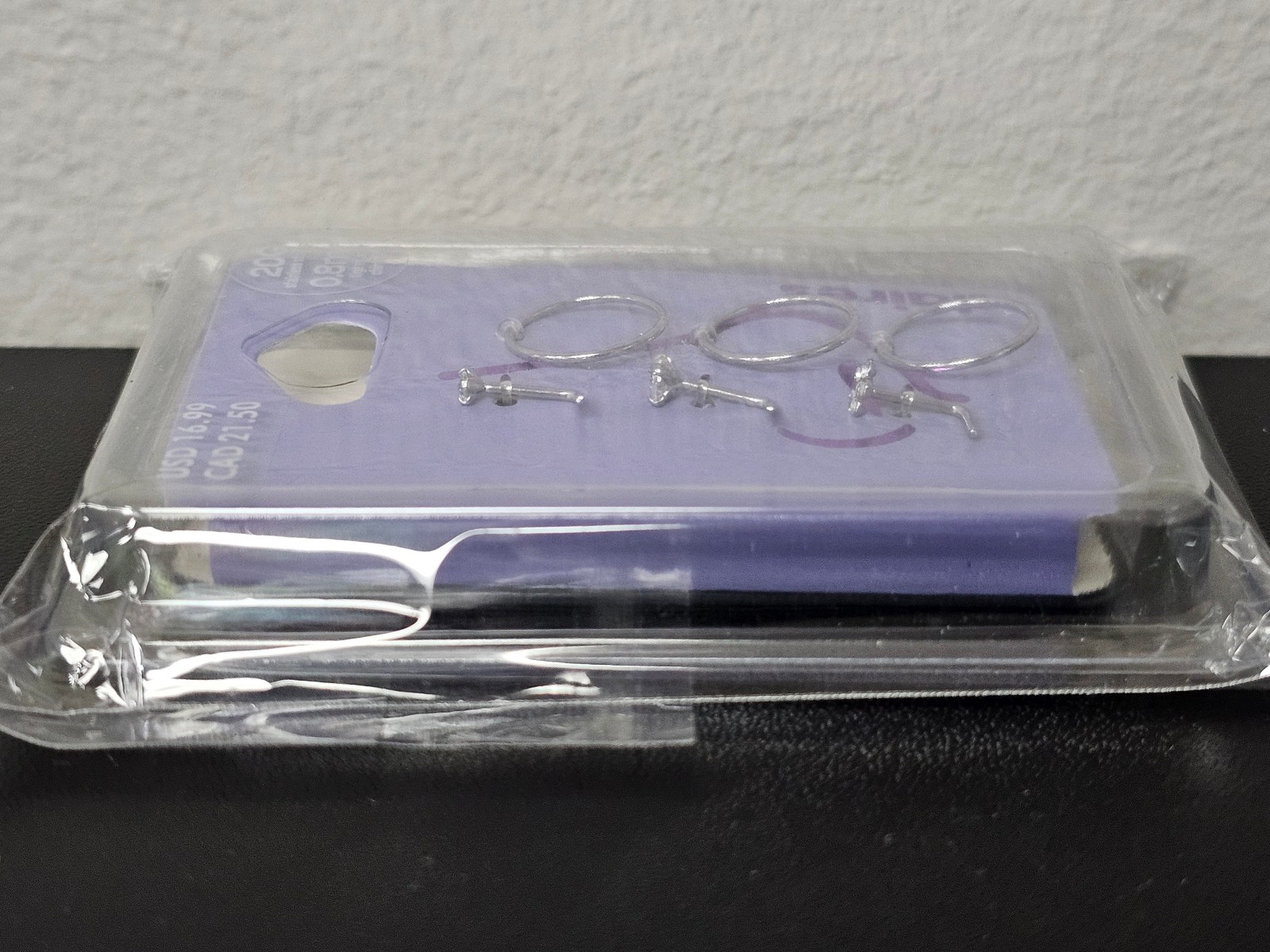 Claire’s 22G 0.7mm Sterling Silver & 20G 0.8mm Steel – 15 Nose Rings & Studs NEW