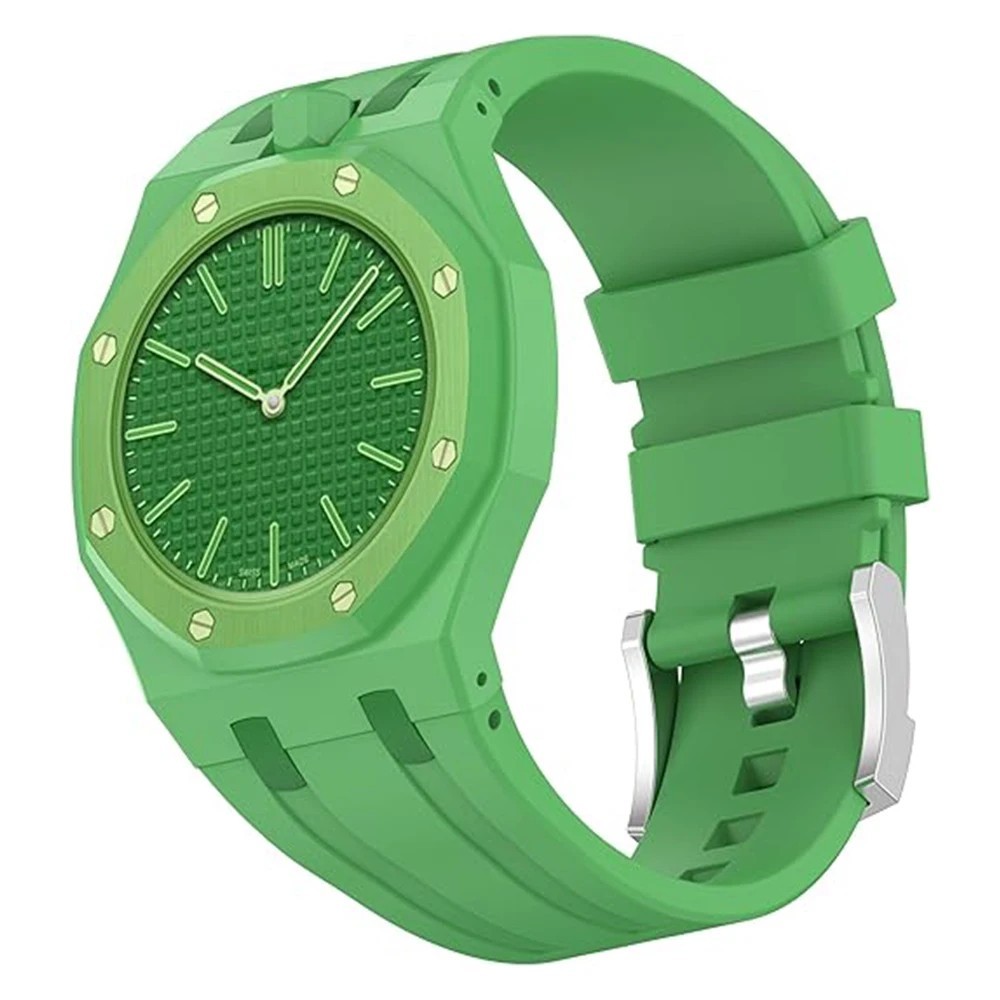 Strap For Swatch x AP Royal POP Silicone Watch Case, Changer To Wristwatch