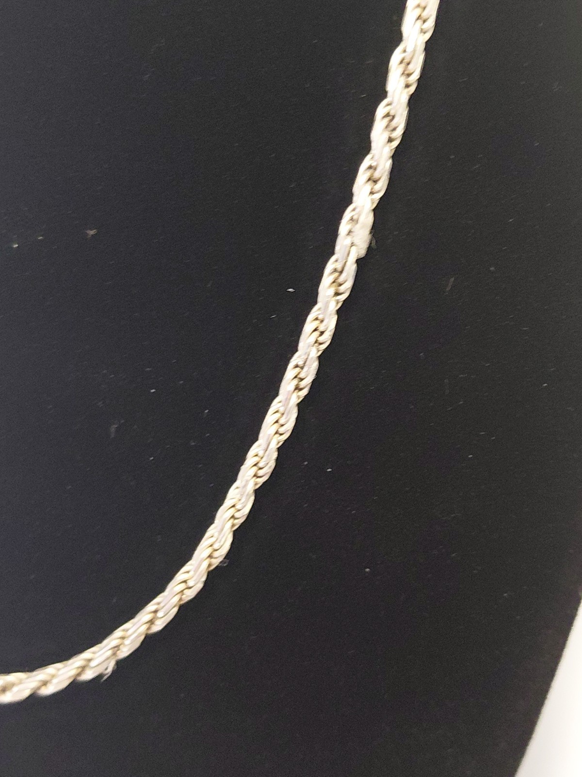 925 italy silver rope necklace chain Sterling 11.9 Grams 17 Inches