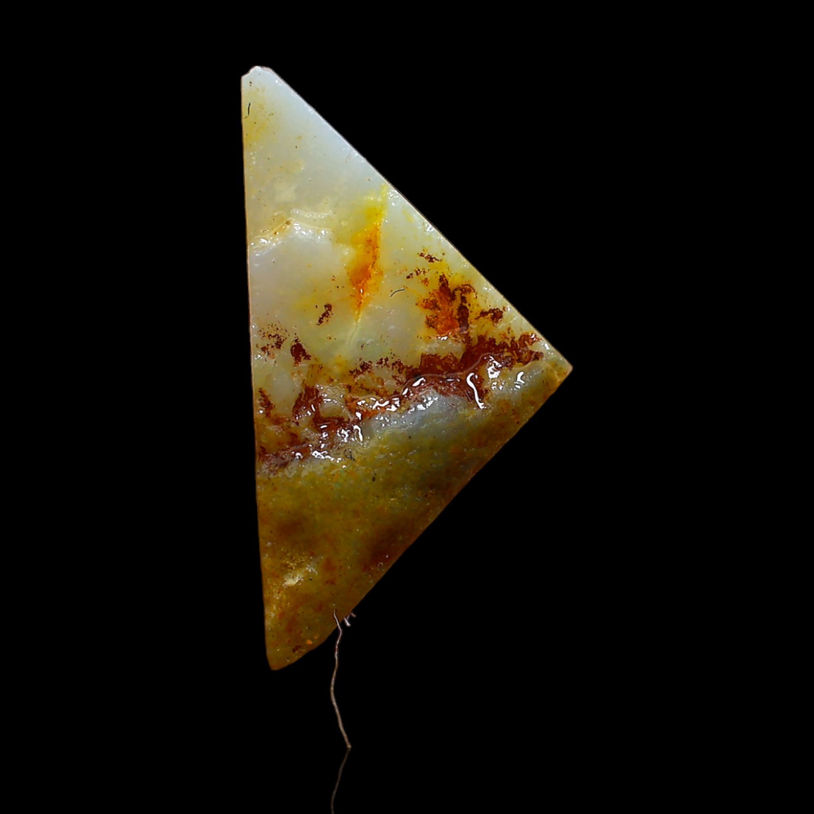 Natural Fire Opal Loose Rough Artisan Gemstone From Australia 5.00 Cts 16x9x3 mm