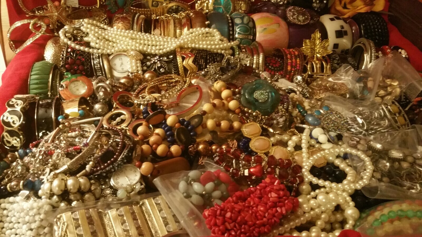 Vintage Estate Costume Jewelry Wear Repair Lots