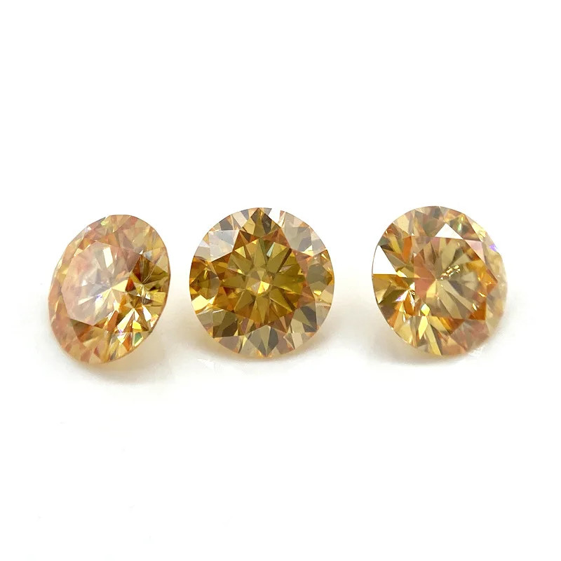 US GRA VVS1 0.5-5ct multicolor Round Cut Loose Moissanites Wholesale Price