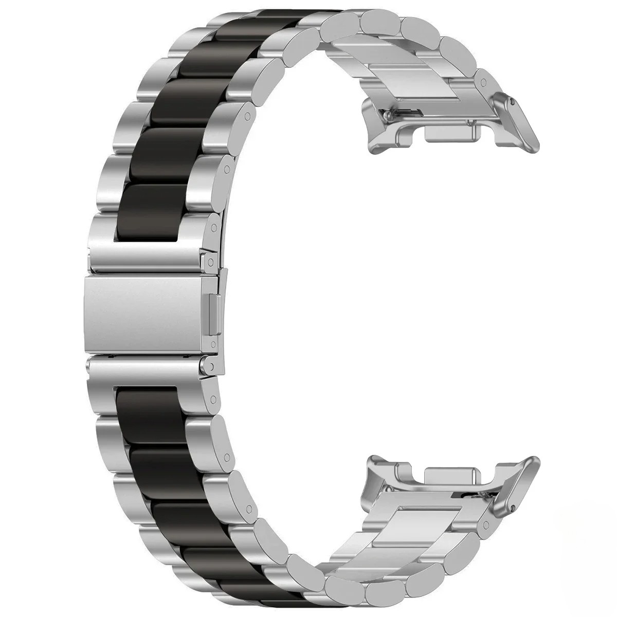 No Gap Steel Strap Metal Watch band for Samsung Galaxy Watch 8 40mm/44mm/46mm