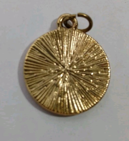 Vintage French Oui Charm Yes Necklace Pendant Jewelry