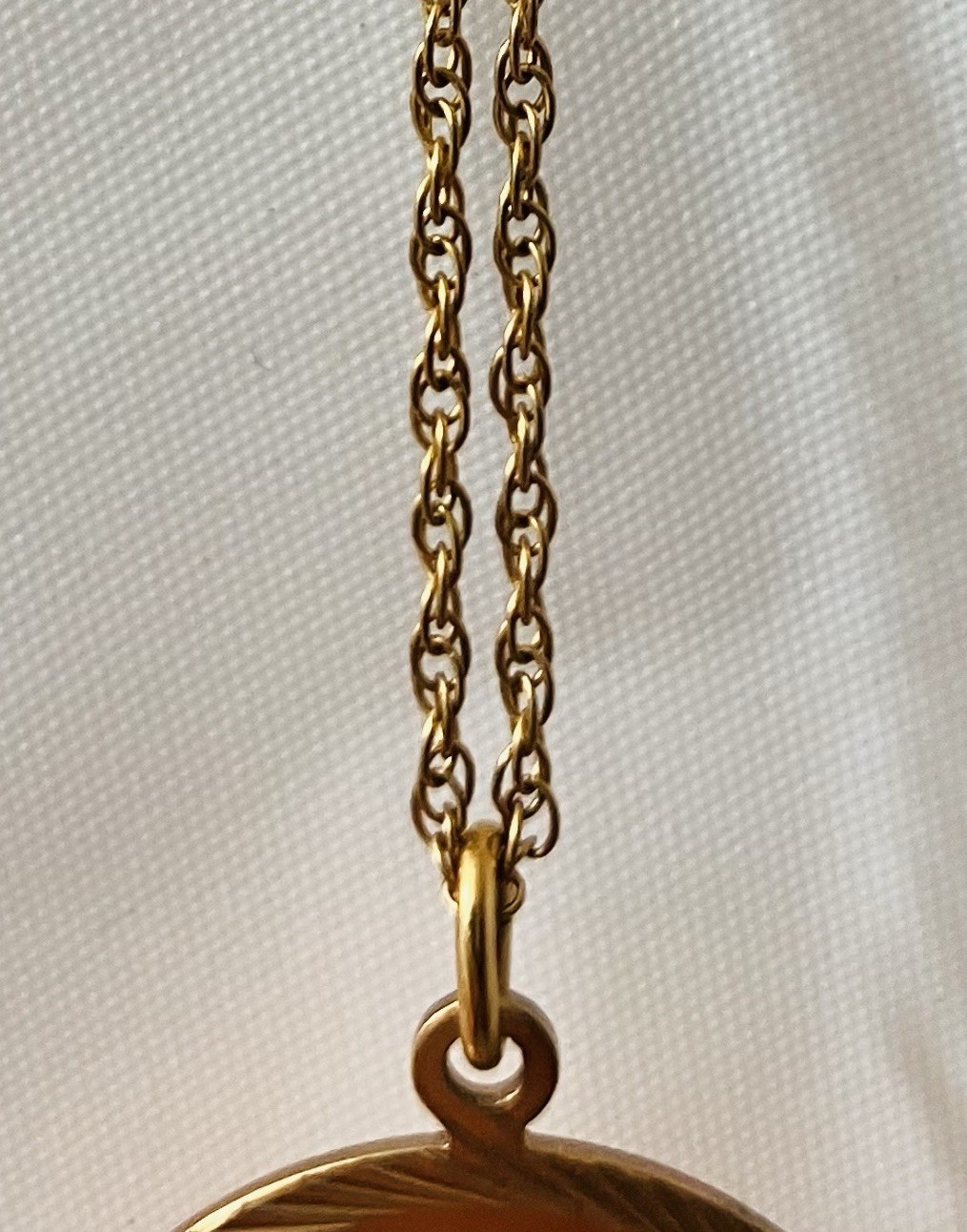 Vintage 10K Gold Filled GTE Diamond Pendant Necklace w 12K GF Chain 12 Stones 7g