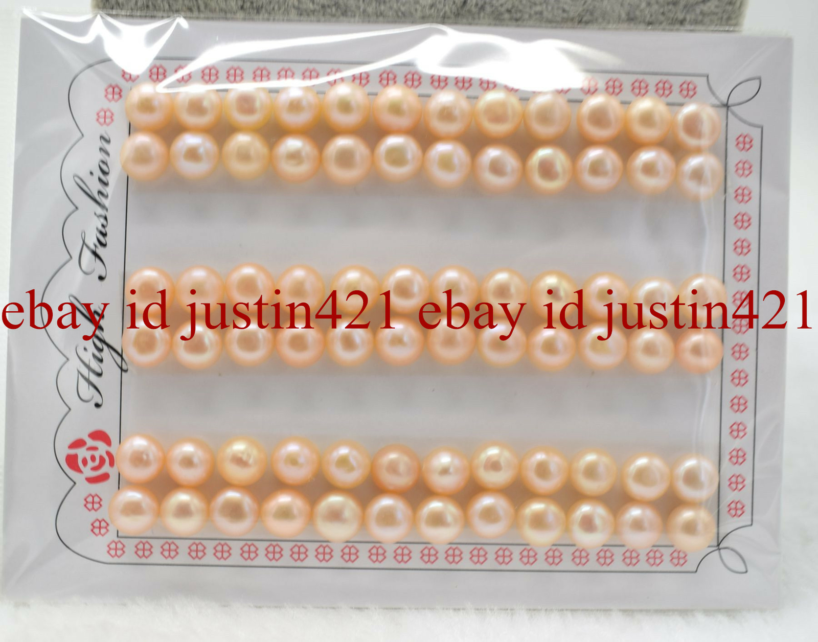 Genuine Pretty 7.5-8mm Freshwater Pearl Half-drilled Beads For DIY Earring